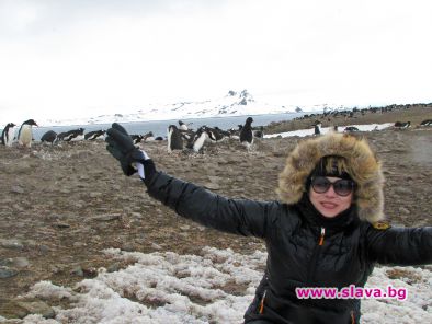 Евелина Борисова пресече пътя на пингвините