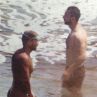 Антон Хекимян с гол мъж в морето