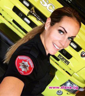 Норвежка е най-красивата пожарникарка в света
