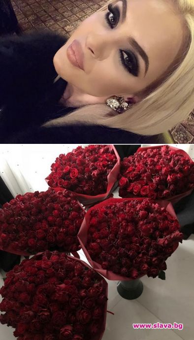 500 червени рози от тайнствен обожател получи фолкпевицата Мария за