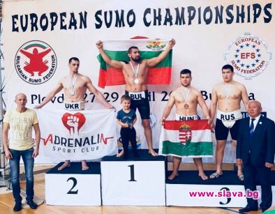 Николай Николов за трети път стана европейски шампион по сумо