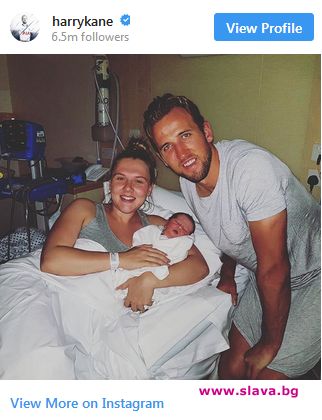 Английският национал Хари Кейнстана баща за втори път Годеницата му