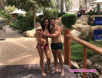 Джена на почивка с детето и мъжа си в Дубай