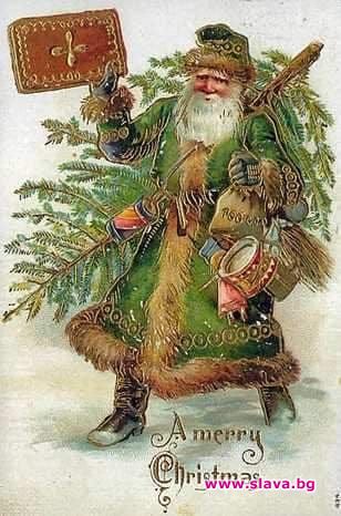 Оригиналният цвят на дрехата на Санта Клаус е зелен
