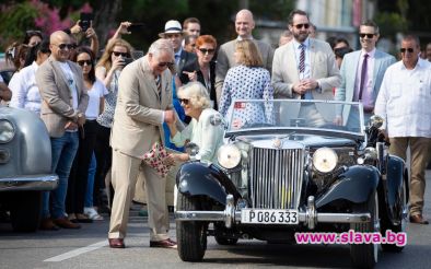 Принц Чарлз подкара 66 годишен MG TD по улиците на Хавана