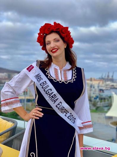 Носителката на короната „Мисис България Свят 2018„ Яна Средкова е