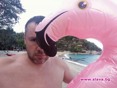 Ицо Хазарта позира като истинска кифла по време на почивката