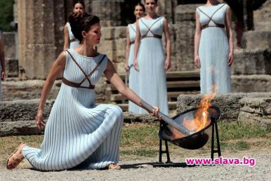 Церемонията по запалване на олимпийския огън за тазгодишните Летни олимпийски