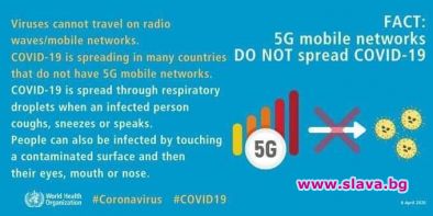 Вирусите не могат да пътуват по радиовълни мобилни мрежи