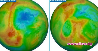 Най голямата дупка наблюдавана някога в озоновия слой над Арктика се