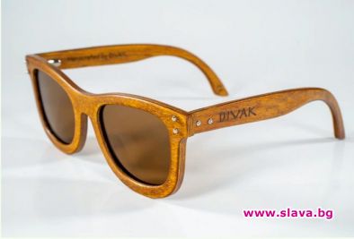 Слънчеви очила, изработени от дърво, е проектирал български дизайнер. Наречени