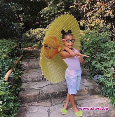 Най голямото дете на Ким Кардашян Норт отпразнува своя седми