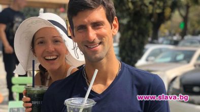 Световният номер 1 в тениса Новак Джокович и съпругата му