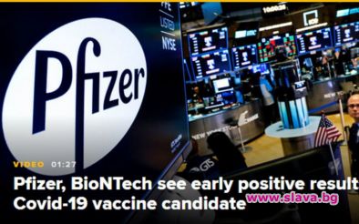 Акциите на фармацевтичната компания Pfizer скочиха повече от 3 след