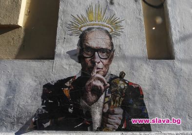 Графит с Енио Мориконе се появи на стена в Рим