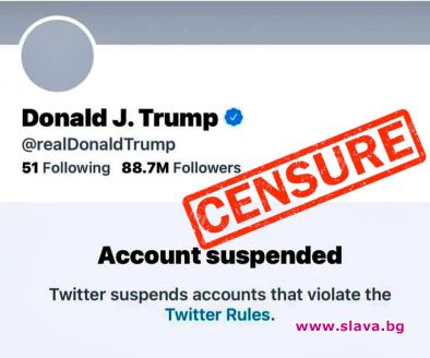 Туитър блокира Тръмп и 88 7 млн последователи завинаги След това