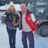 Най-възрастният практикуващ скиор у нас Иван Раев посрещна вицепремиера Марияна Николова на Мечи чал