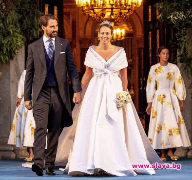Бракосъчетанието на гръцкия принц Филипос и избраницата му Нина Флор