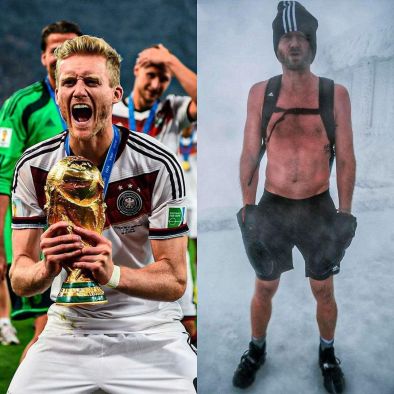 Световният шампион от 2014г немският футболист Андре Шюрле който прекрати