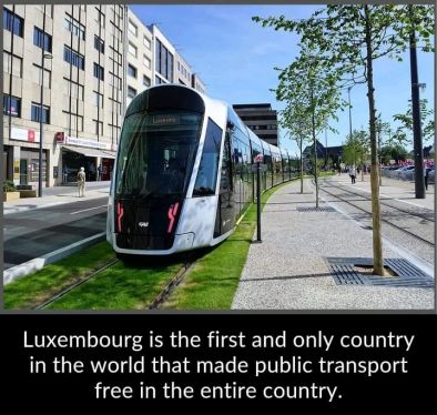 Люксембург е първата и единствена страна в света, направила обществения