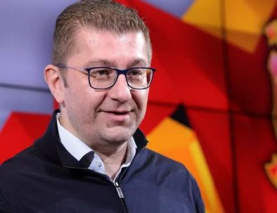 Председателят на ВМРО-ДПМНЕ Християн Мицкоски, който се подготвя за бъдещ