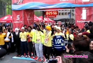 100-годишен маратонец тича 42 км