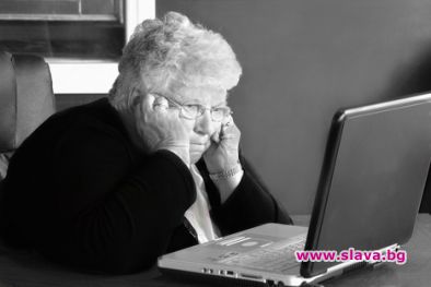 Баби учат компютър