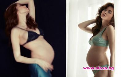 Бременна българка се разсъблече по бельо за реклама 
