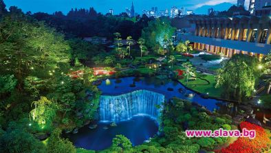 400-годишната градина на сумо бореца, направил Hotel New Otani Tokyo на мястото на самурайска вила