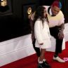 Крис Браун с дъщеря си на наградите Грами