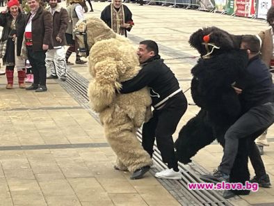 Шампионът по борба Армен Назарян изпонатръшка мечките в Перник