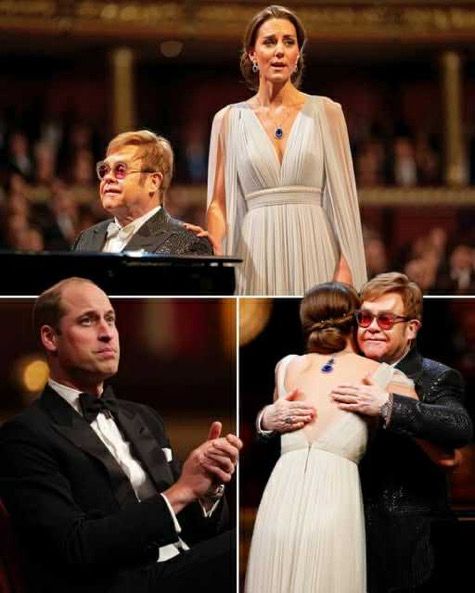 Принцеса Кейт и сър Елтън Джон разплакаха света с емоционален дует на “Your Song”