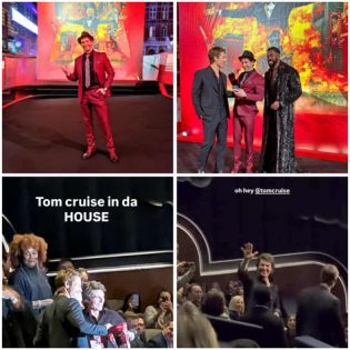 Порязов с Том Круз на премиерата на Running Man в Лондон