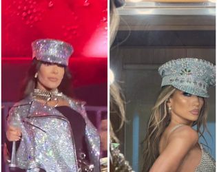 Галена като Джей Ло – двете с еднакви диамантени шапки