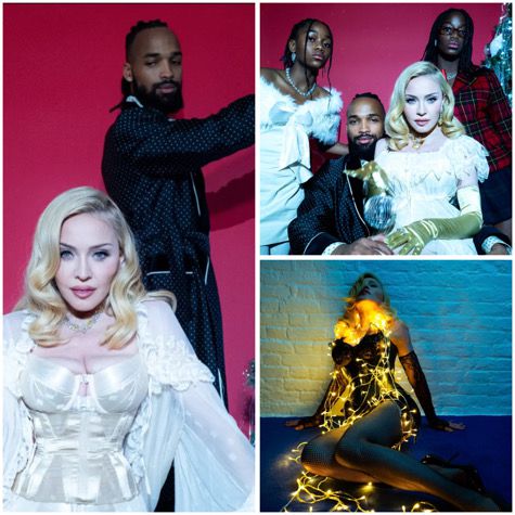 Мадона с коледна фотосесия