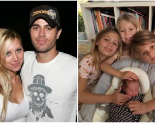 Анна Курникова показа за първи път и четирите си деца заедно