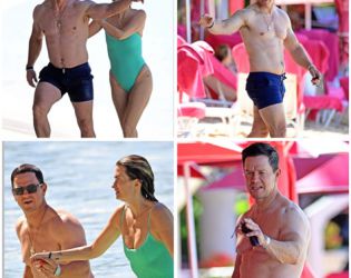 Марк Уолбърг и съпругата му Риа Дърам взривиха плажа в Барбадос с перфектни тела