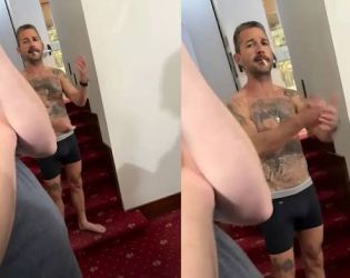 Шая Лебьоф пиян в лоби на хотел