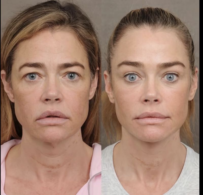 Дениз Ричардс показа резултатите от лифтинг с „преди и след“ снимки