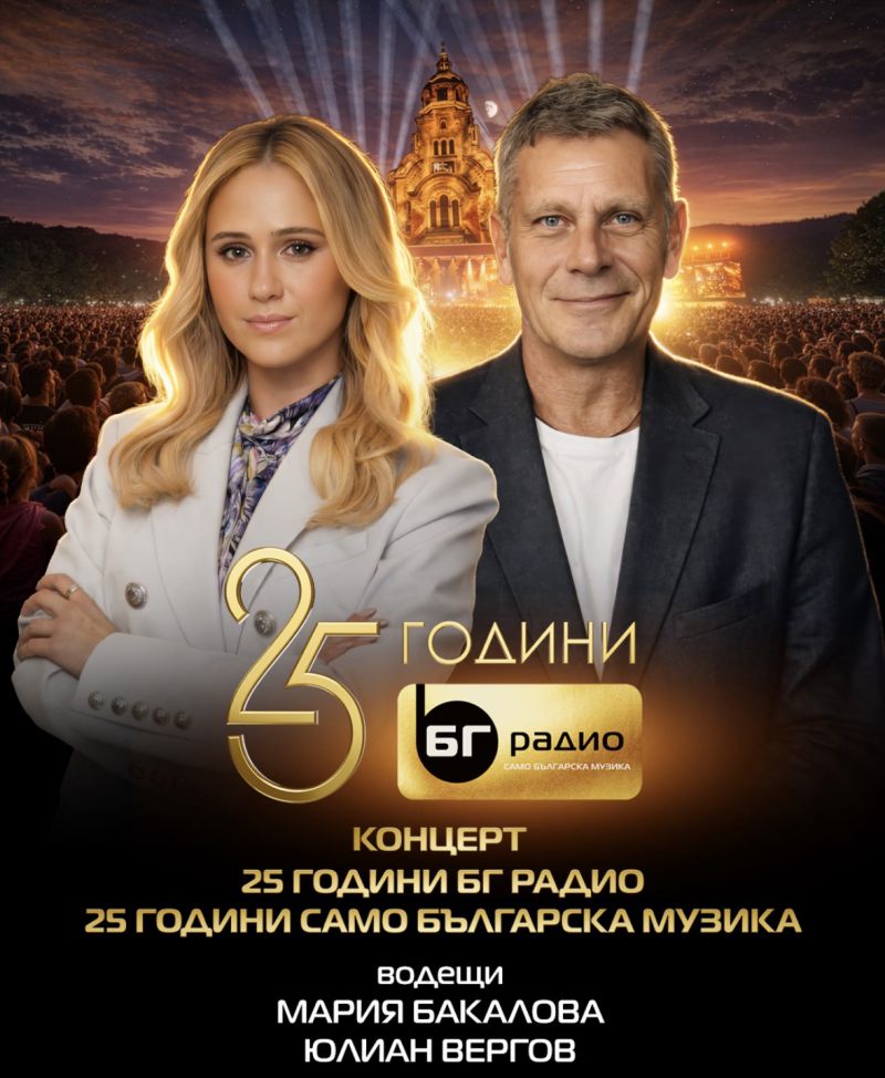Мария Бакалова и Юлиян Вергов водят наградите на БГ радио