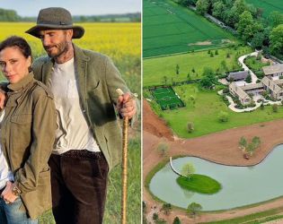 Бекъмови със собствена „гора-крепост“ за милиони