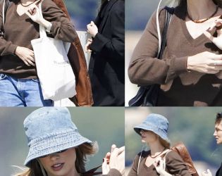 Марго Роби в луксозен ден в Сен Тропе