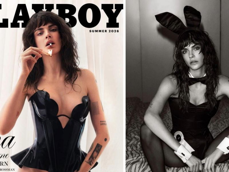 Кара Делевин е първата лесбо корица на Playboy