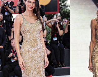 Кендъл Дженър във Венеция: архивният Armani от 1995 г. получи нов живот на червения килим