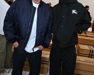 Ромео Бекъм и Джейсън Стейтъм на първия ред на Burberry