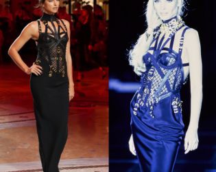 Ирина Шейк възроди емблематичната „Miss S&M“ на Versace в Милано