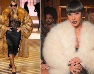 Роузи Хънгтингтън, Кандис и Cardi B на ревюто на Gucci в Милано