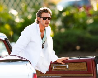 Остин Бътлър с визия от 80-те в „Miami Vice ’85“: първи кадри
