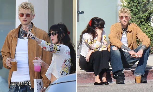 Дакота Джонсън и Machine Gun Kelly на непринудена среща в Лос Анджелис