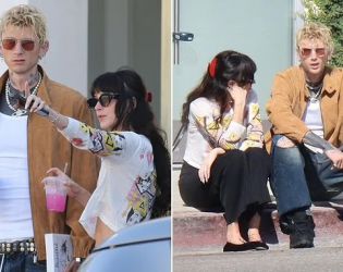 Дакота Джонсън и Machine Gun Kelly на непринудена среща в Лос Анджелис